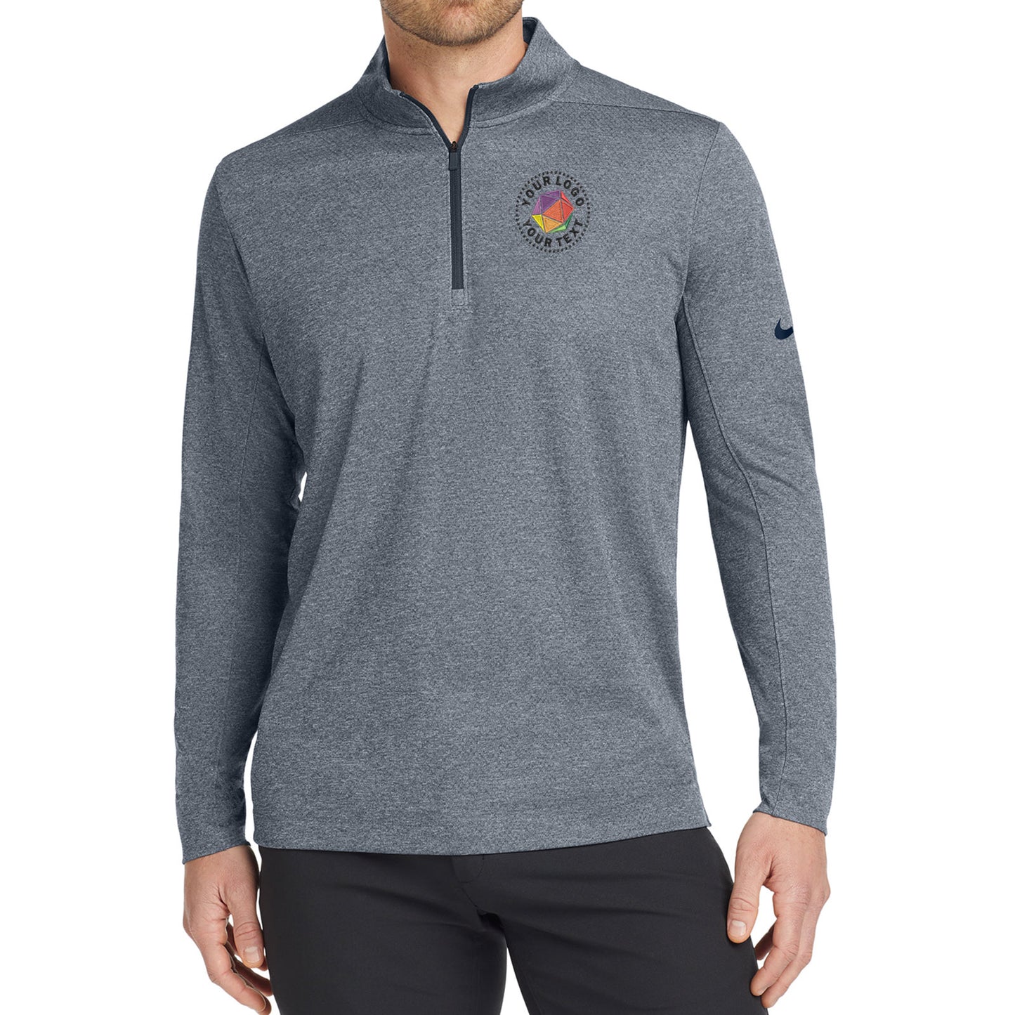 Nike Custom Embroidered Dry 1/2-Zip Cover-Up - NKBV6044