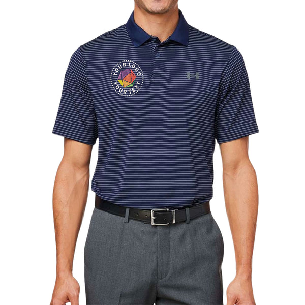 Under Armour Custom Embroidered Men's 3.0 Striped Perf Polo - 1377376