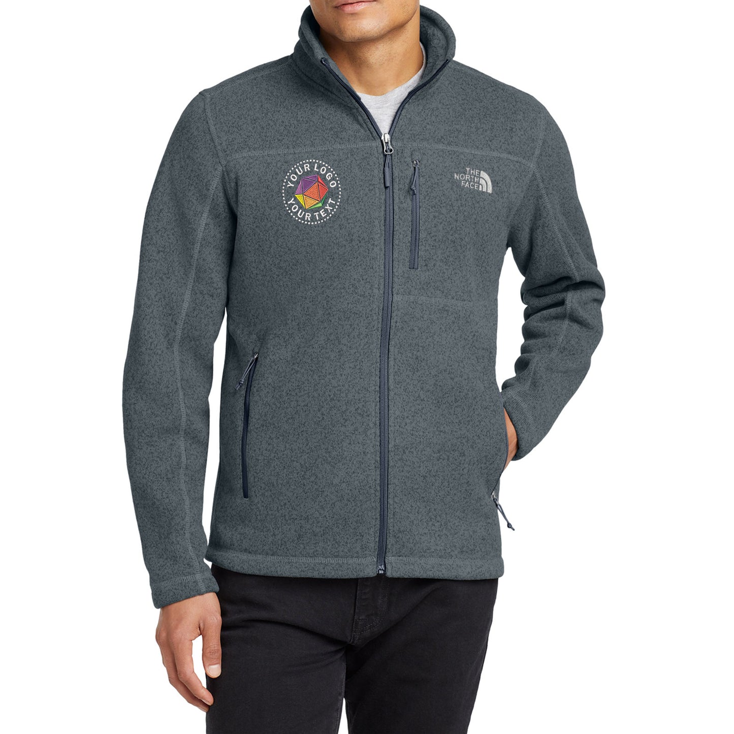 The North Face® Custom Embroidered Sweater Fleece Jacket - NF0A3LH7
