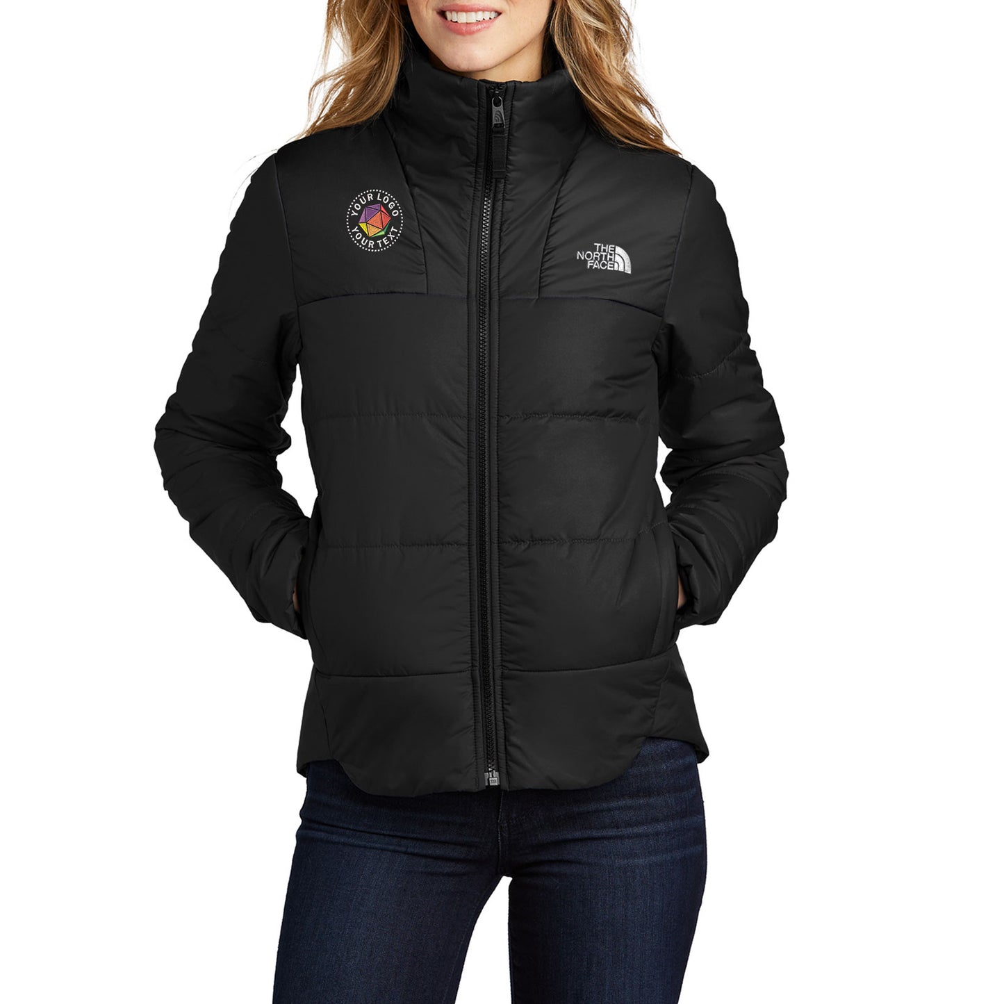 The North Face ® Women's Chest Logo Everyday Insulated Custom Embroidered Jacket - NF0A7V6K