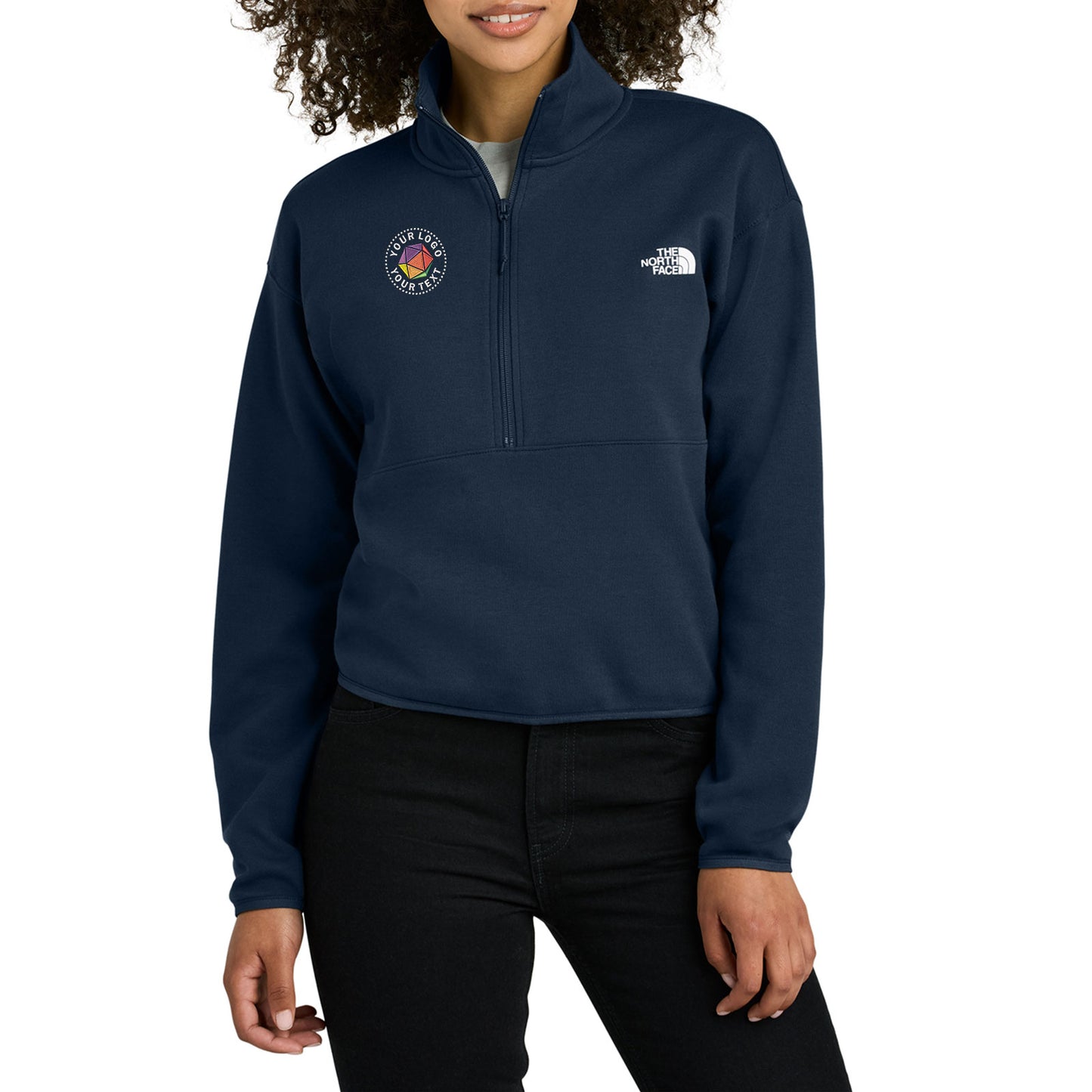 The North Face® Custom Embroidered Women’s Double-Knit 1/2-Zip Fleece - NF0A8C5H