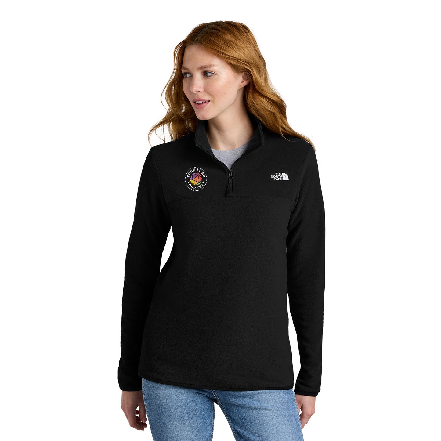 The North Face® Custom Embroidered Women's Glacier 1/4-Zip Fleece - NF0A7V4M