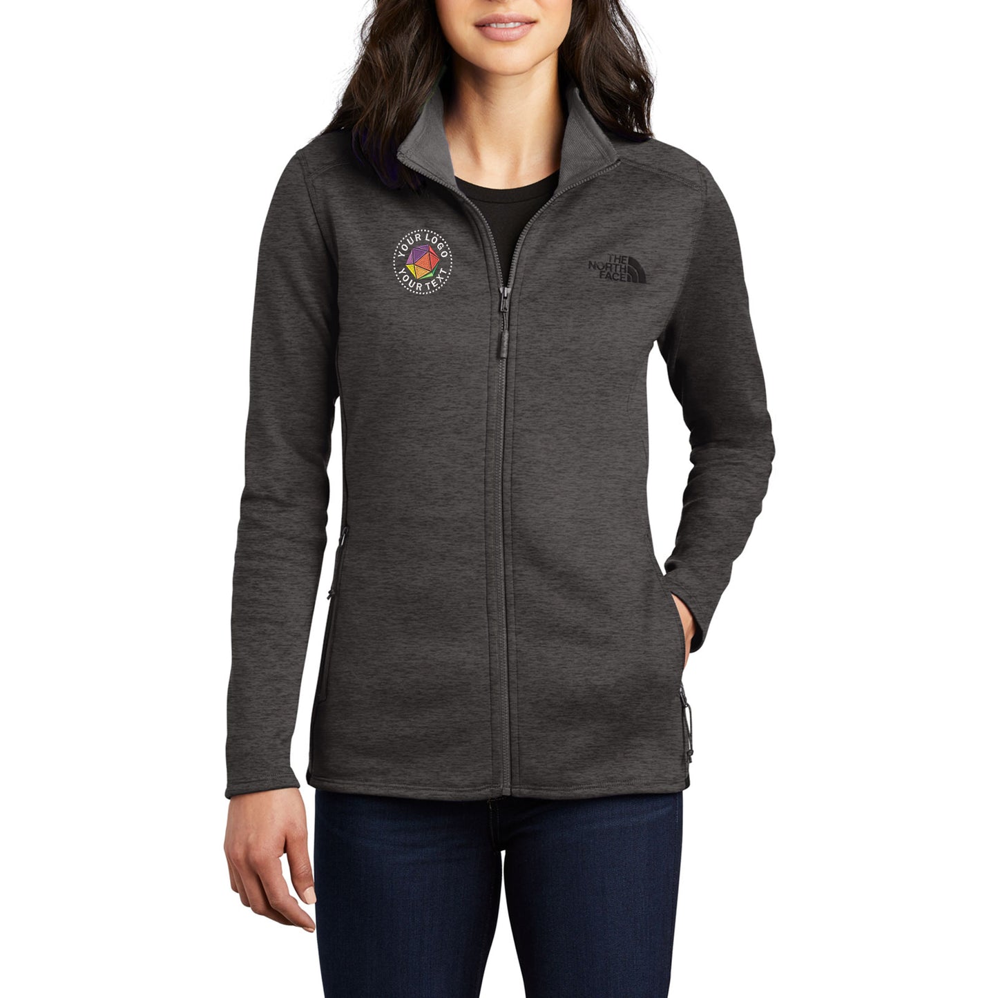 The North Face® Custom Embroidered Women's Skyline Full-Zip Fleece Jacket - NF0A7V62