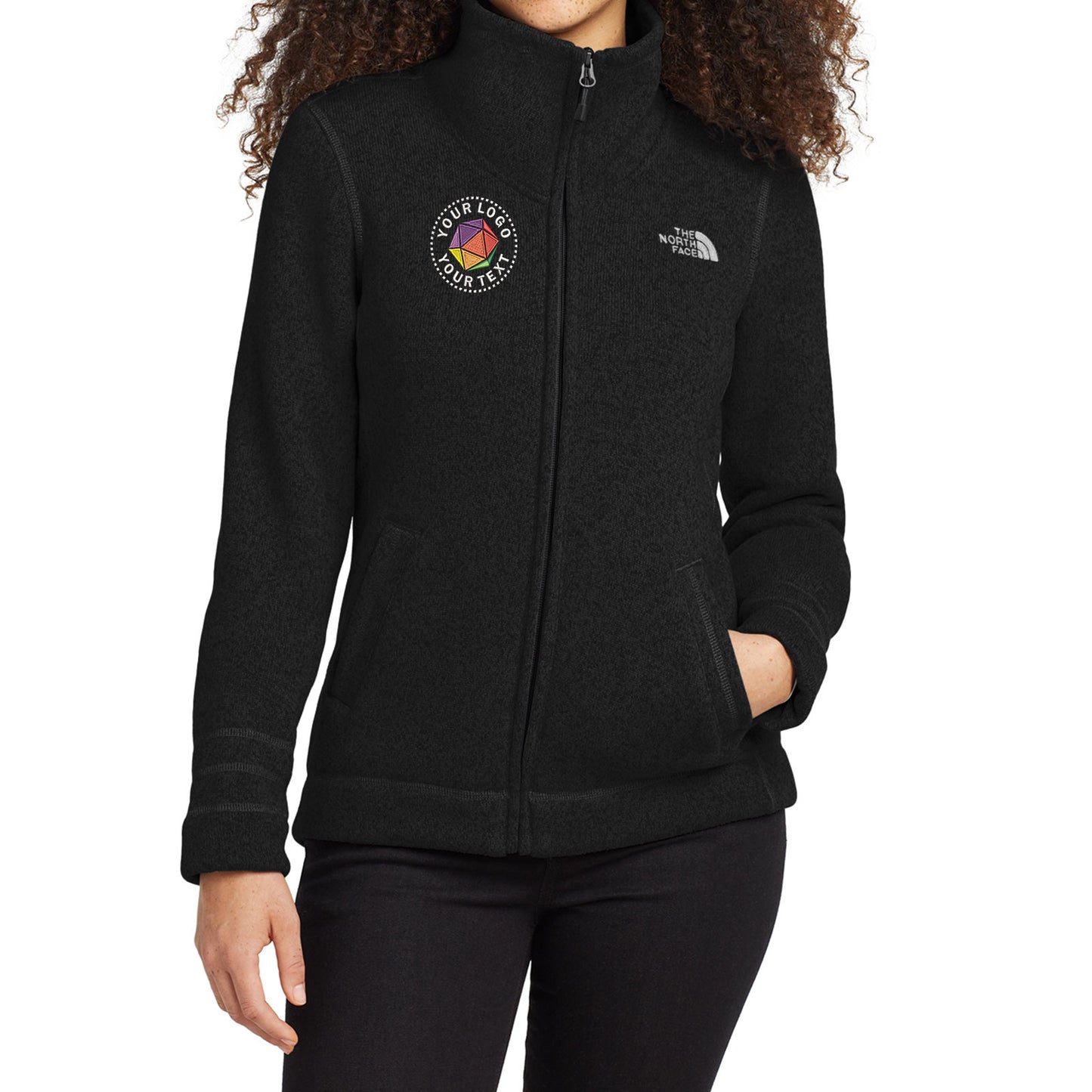 The North Face® Custom Embroidered Women's Sweater Fleece Jacket - NF0A3LH8
