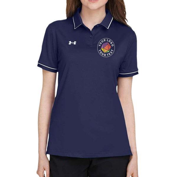 Under Armour Custom Embroidered Women's Tipped Teams Performance Polo - 1376905