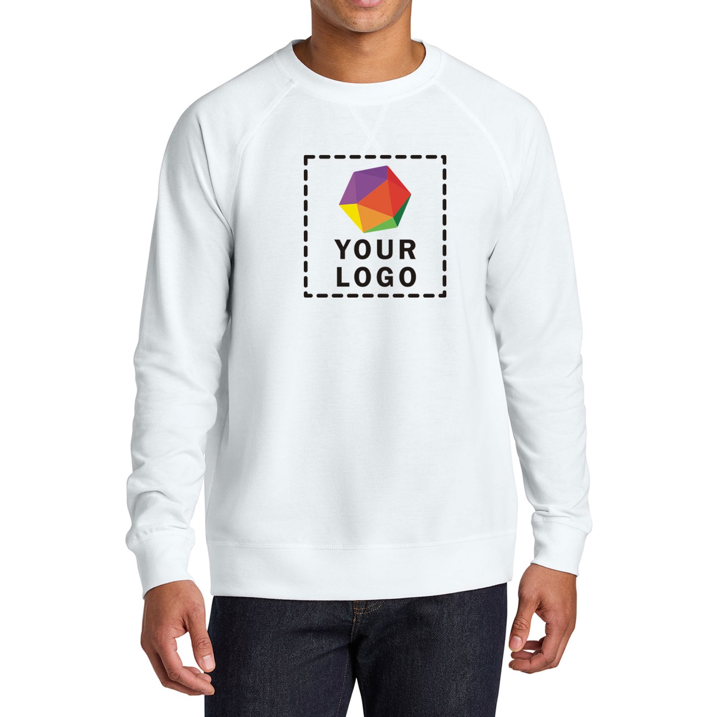 Next Level Apparel® Custom Printed Laguna Raglan Sweatshirt - NL9000