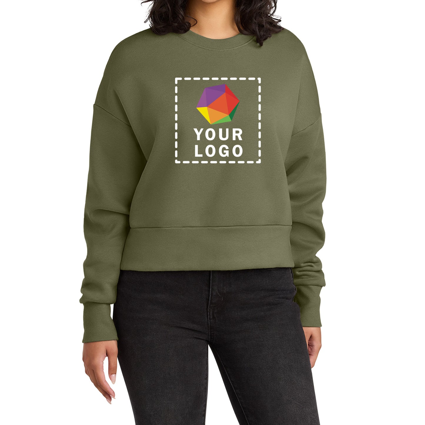 Next Level Apparel® Custom Printed Women’s Heavyweight Sweatshirt - NL9087