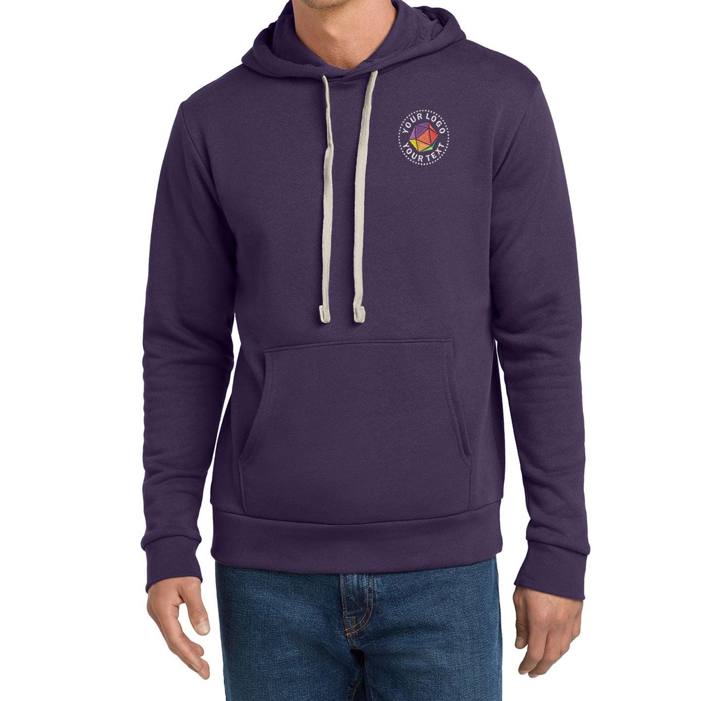 Next Level Apparel® Custom Embroidered Adult Santa Barbara Pullover Hoodie - NL9303