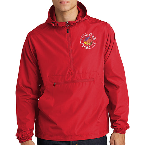 Sport-Tek® Custom Embroidered Packable Anorak - JST66
