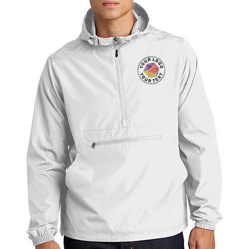 Sport-Tek® Custom Embroidered Packable Anorak - JST66
