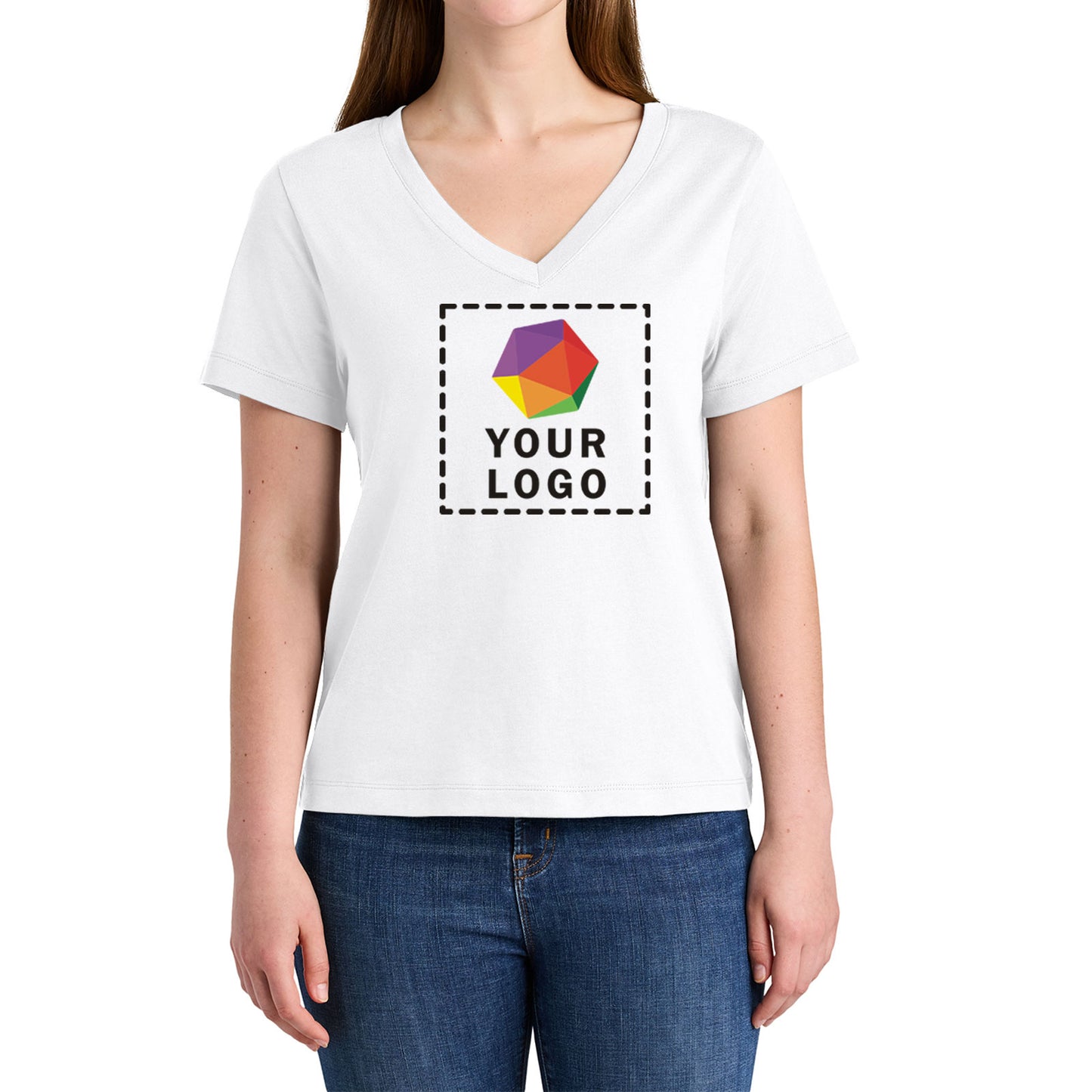 Stanley/Stella Women’s Custom Printed Stella Isla V-Neck Tee - SXW032