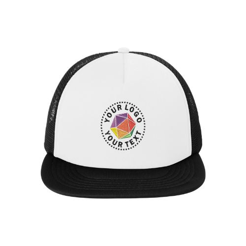 District® Custom Embroidered Flat Bill Snapback Trucker Cap - DT624