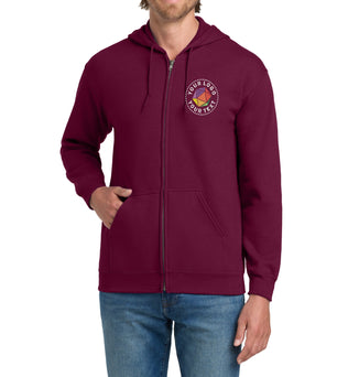 Gildan® Custom Embroidered Heavy Blend™ Full-Zip Hooded Sweatshirt - 18600
