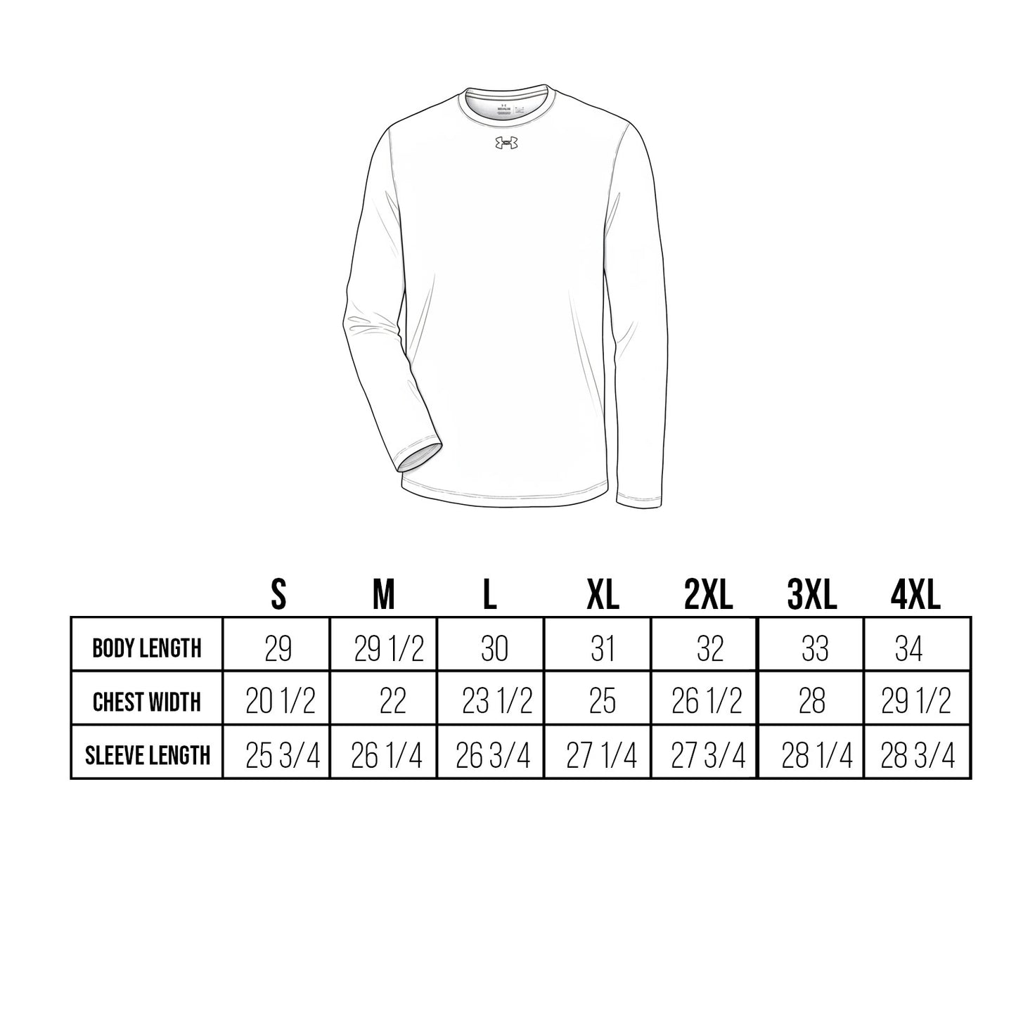 Under Armour Custom Embroidered Men's Team Tech™ Long Sleeve T-Shirt - 1376843
