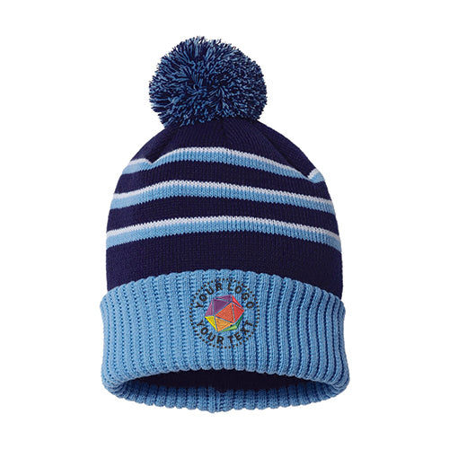 Richardson Custom Embroidered Pom Cuffed Beanie - 134