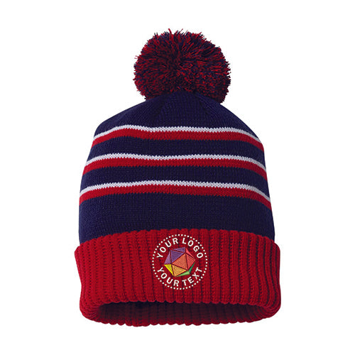 Richardson Custom Embroidered Pom Cuffed Beanie - 134