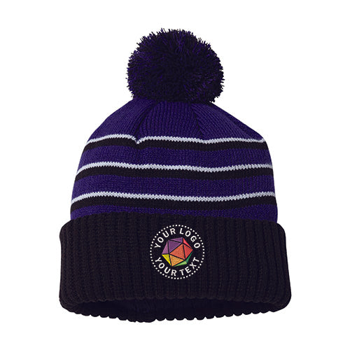 Richardson Custom Embroidered Pom Cuffed Beanie - 134