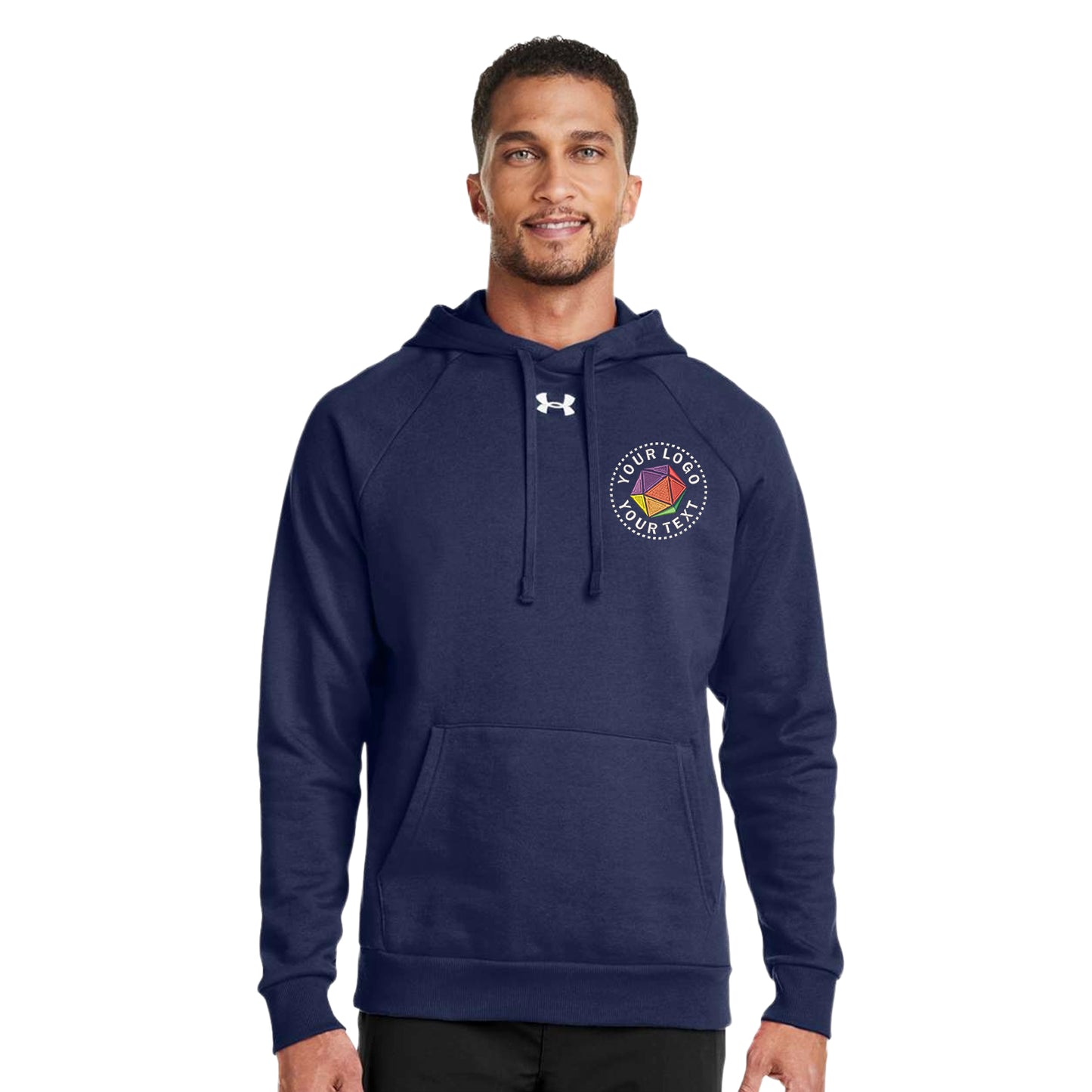 Under Armour Custom Embroidered Men's Rival Fleece Hooded Sweatshirt - 1379757