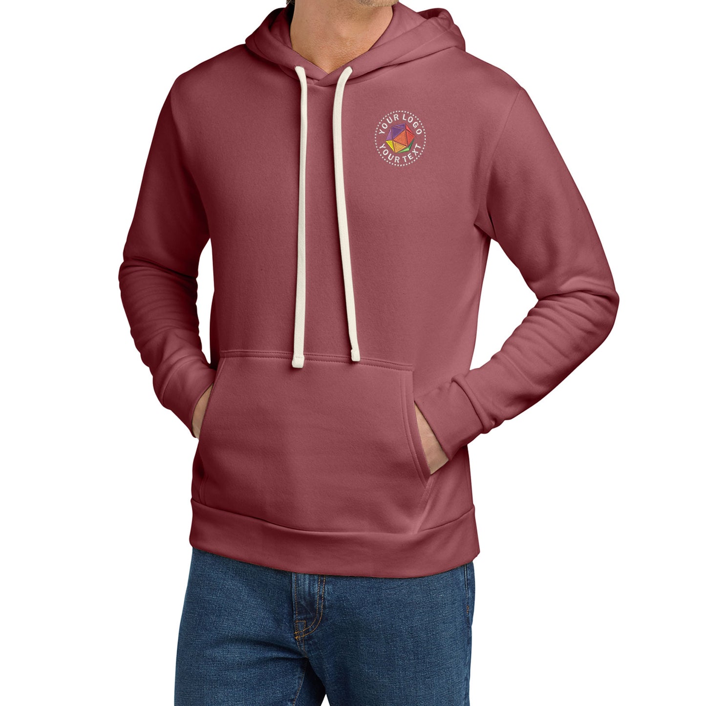 Next Level Apparel® Custom Embroidered Adult Santa Barbara Pullover Hoodie - NL9303