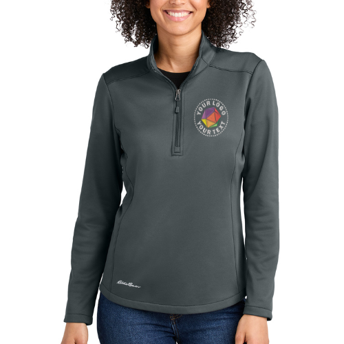 Eddie Bauer® Custom Embroidered Women’s Smooth Mid Layer Fleece 1/2-Zip - EB2370