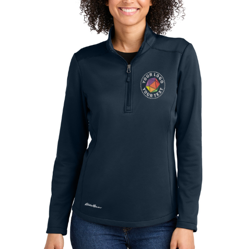 Eddie Bauer® Custom Embroidered Women’s Smooth Mid Layer Fleece 1/2-Zip - EB2370