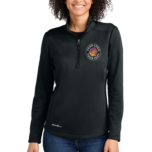 Eddie Bauer® Custom Embroidered Women’s Smooth Mid Layer Fleece 1/2-Zip - EB2370
