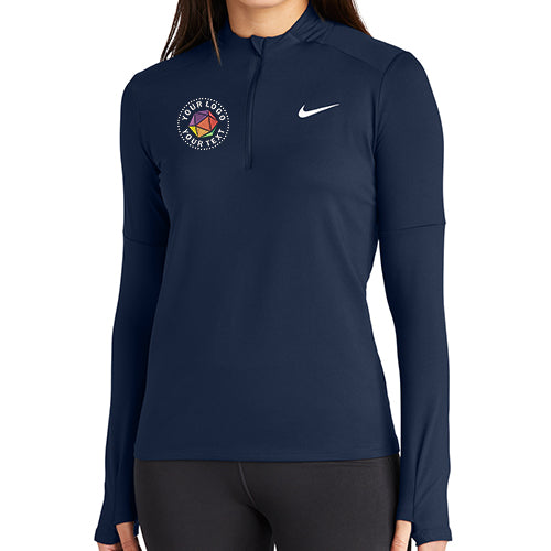 Nike Women's Dri-FIT Custom Embroidered Element 1/2-Zip Top - NKDH4951