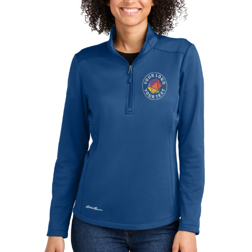 Eddie Bauer® Custom Embroidered Women’s Smooth Mid Layer Fleece 1/2-Zip - EB2370
