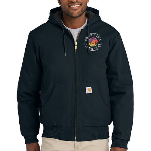 Carhartt® Custom Embroidered Quilted-Flannel-Lined Duck Active Jac - CT106677