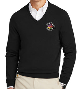 Brooks Brothers® Cotton Stretch V-Neck Sweater - BB18400
