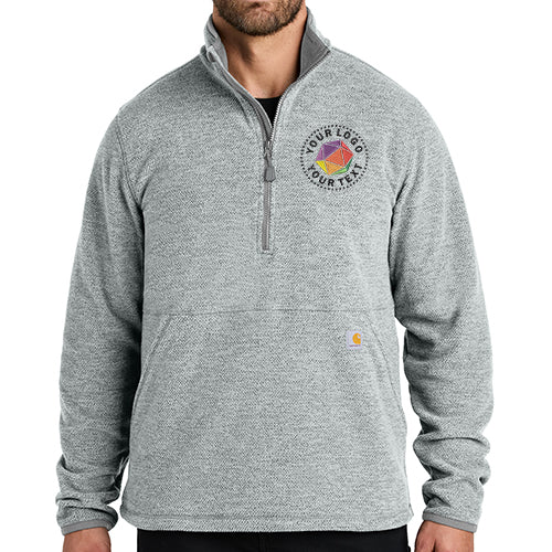 Carhartt® Custom Embroidered Textured 1/2-Zip Fleece Jacket - CT106417