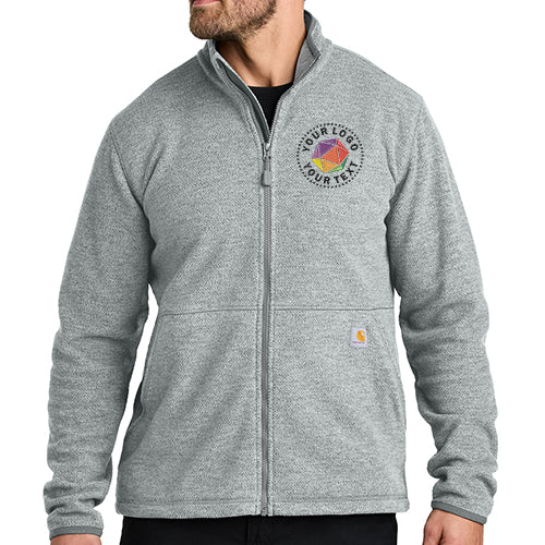 Carhartt® Custom Embroidered Textured Full-Zip Fleece Jacket - CT106416