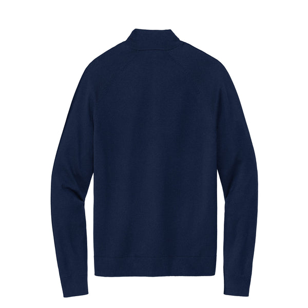 Brooks Brothers® Custom Embroidered Cotton Stretch 1/4-Zip Sweater - BB18402