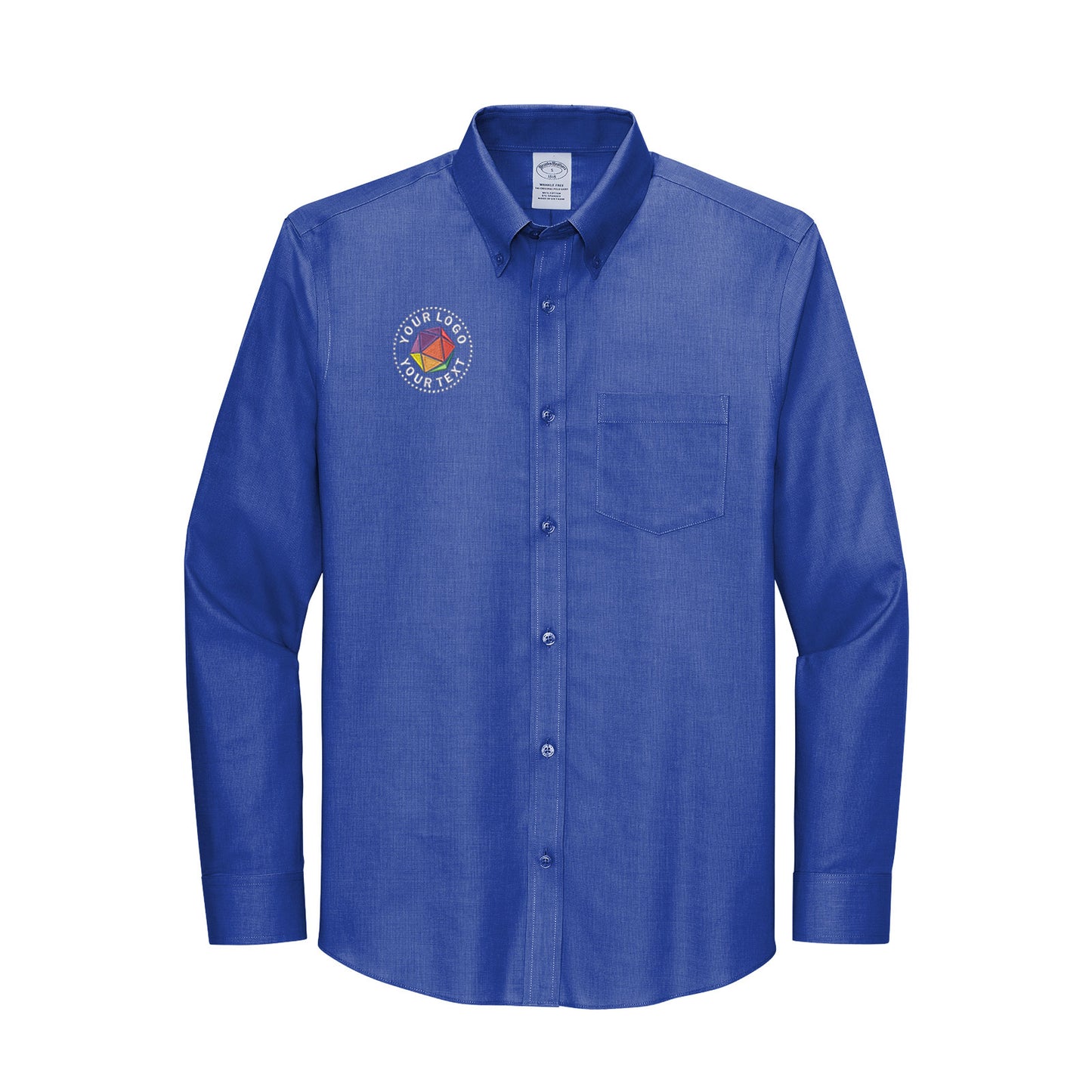 Brooks Brothers® Custom Embroidered Tall Wrinkle-Free Stretch Nailhead Shirt - TBB18002