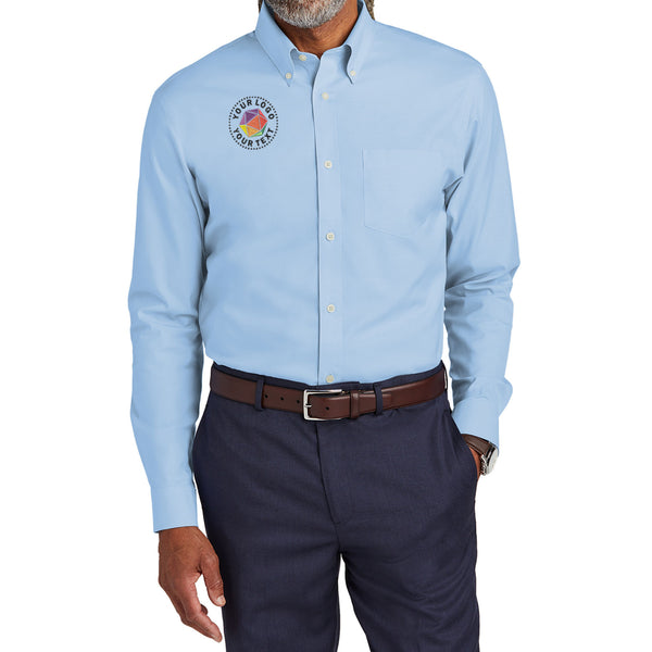 Brooks Brothers® Custom Embroidered Tall Wrinkle-Free Stretch Pinpoint Shirt - TBB18000