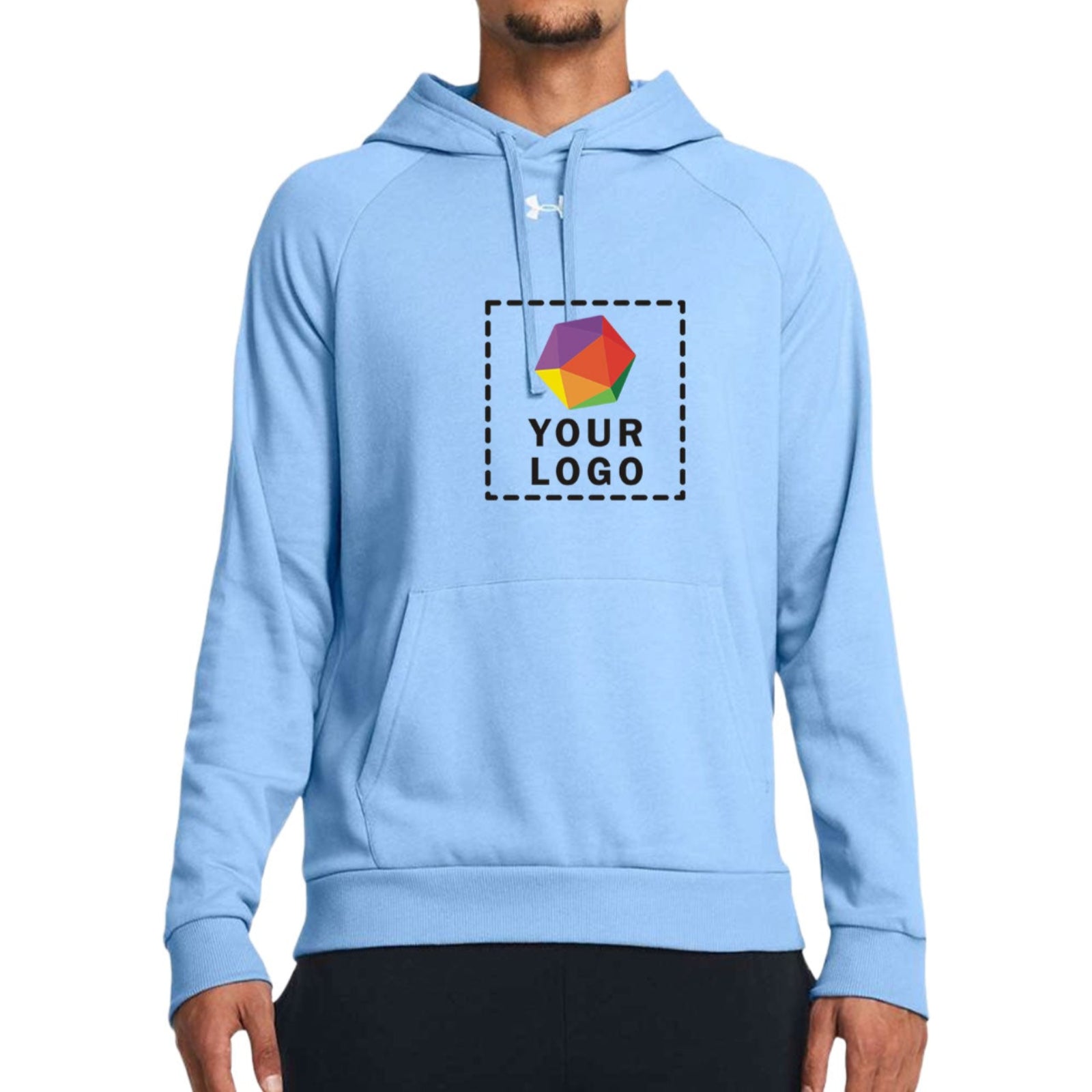 Under Armour Custom Printed Men's Rival Fleece Hooded Sweatshirt - 1379757