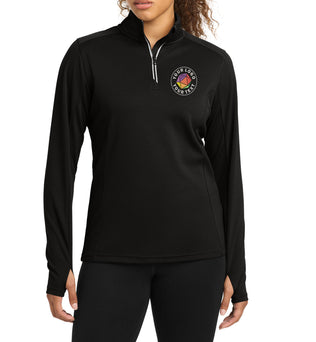 Sport-Tek® Custom Embroidered  Women's Sport-Wick® Textured 1/4-Zip Pullover - LST860