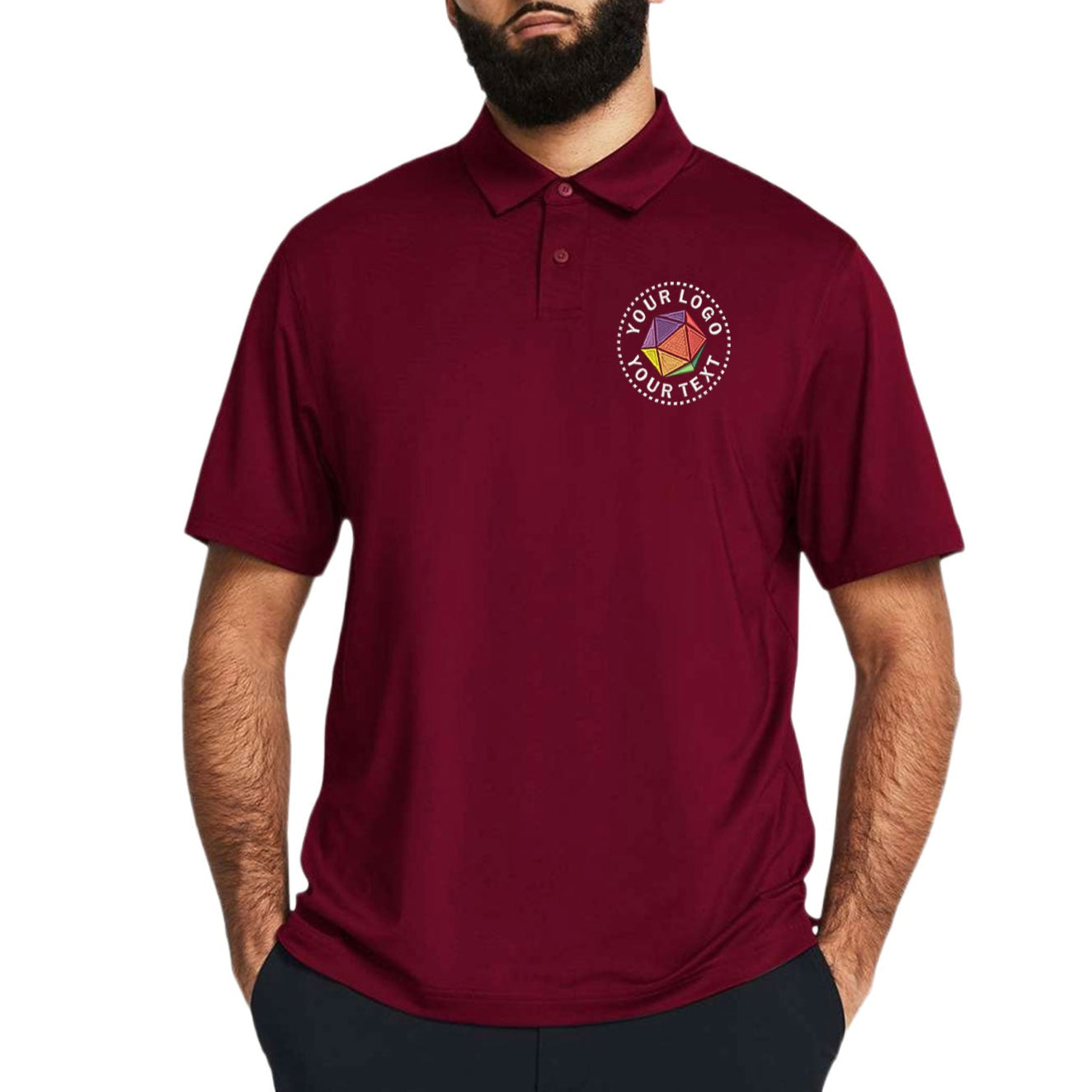 Under Armour Custom Embroidered Men's Recycled Polo - 1383255