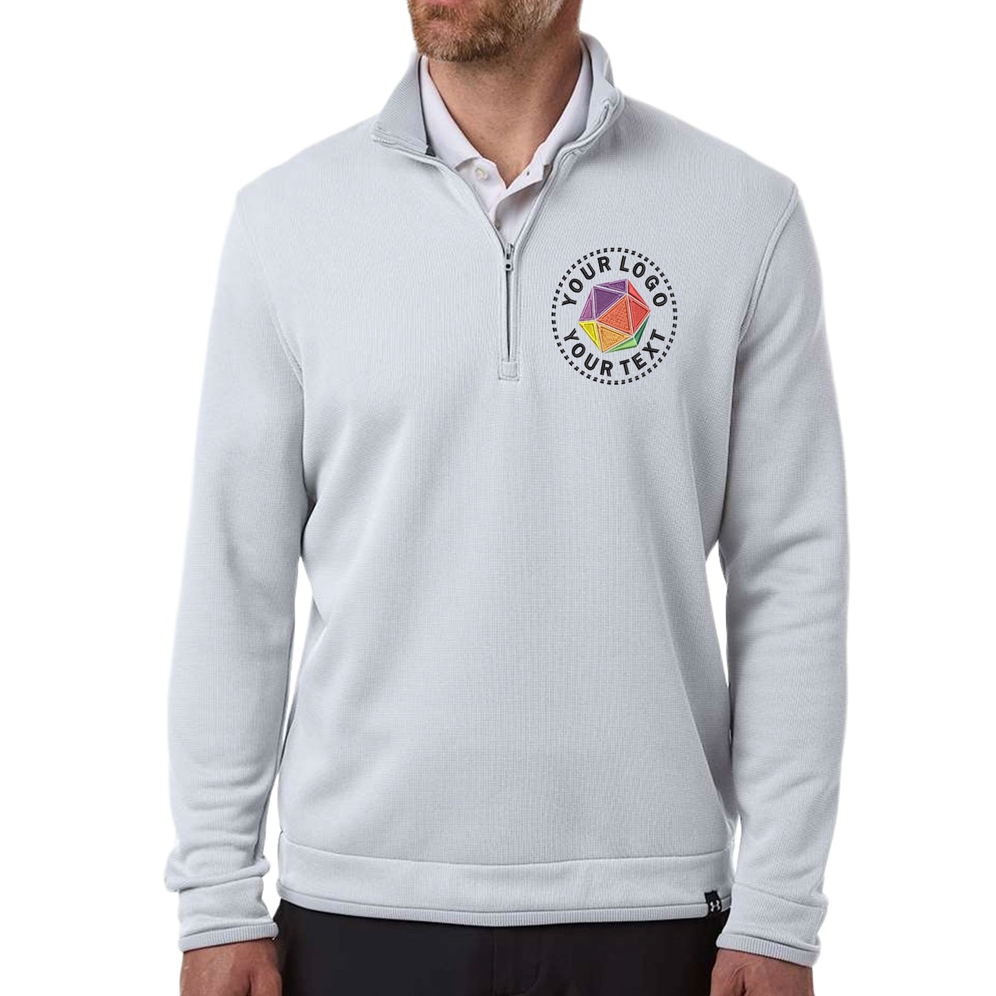 Under Armour Custom Embroidered Men's Storm Sweater Fleece Quarter-Zip Pullover - 1383256