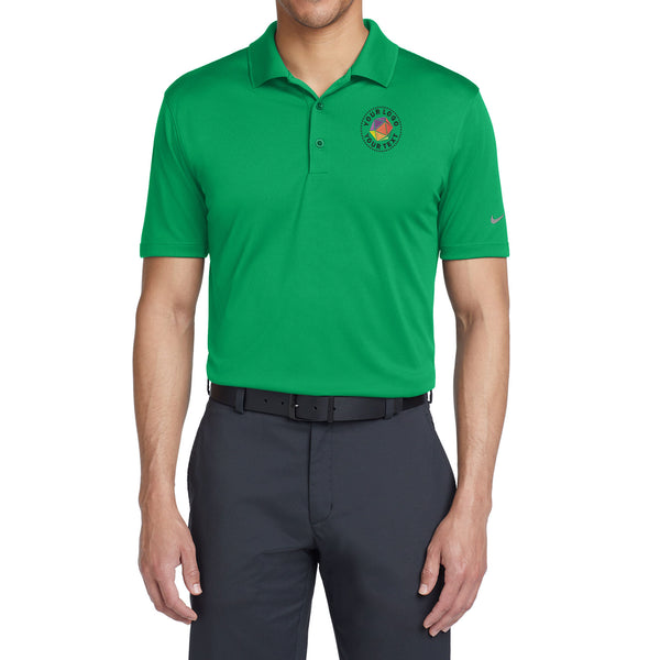 Nike Dri-FIT Custom Embroidered Classic Fit Players Polo with Flat Knit Collar - 838956