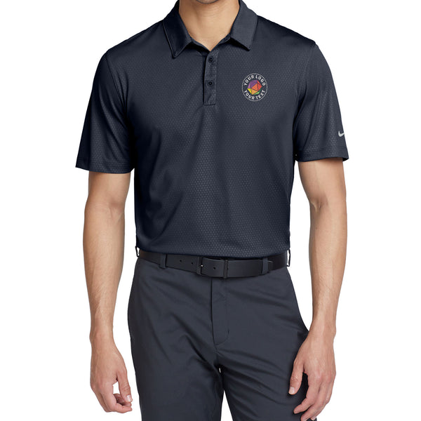 Nike Custom Embroidered Dri-FIT Embossed Tri-Blade Polo - 838964