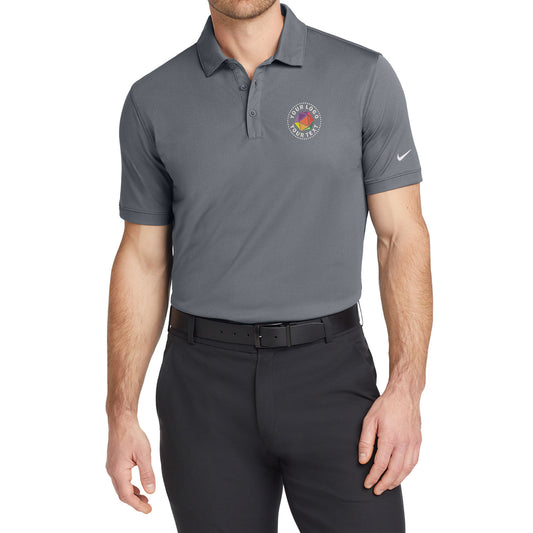 Nike Custom Embroidered Dri-FIT Solid Icon Pique Modern Fit Polo - 746099