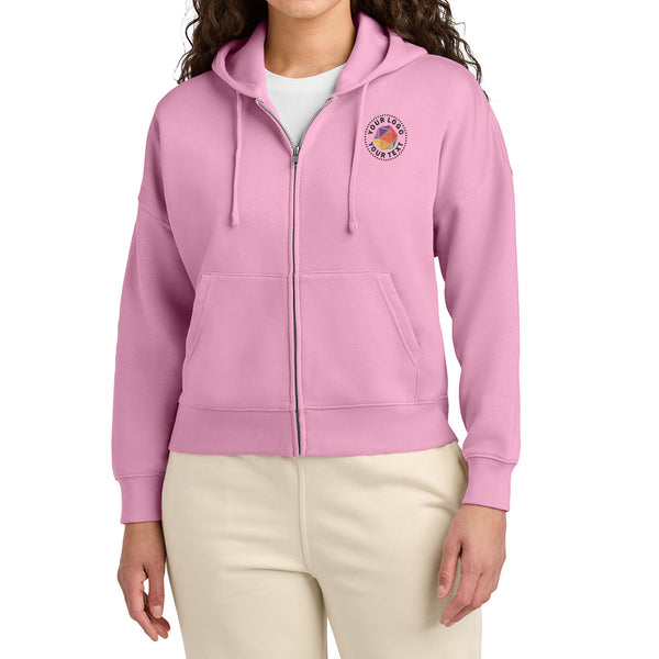 Stanley/Stella Women’s Custom Embroidered Stella Ida Full-Zip Hooded Sweatshirt - SXW037