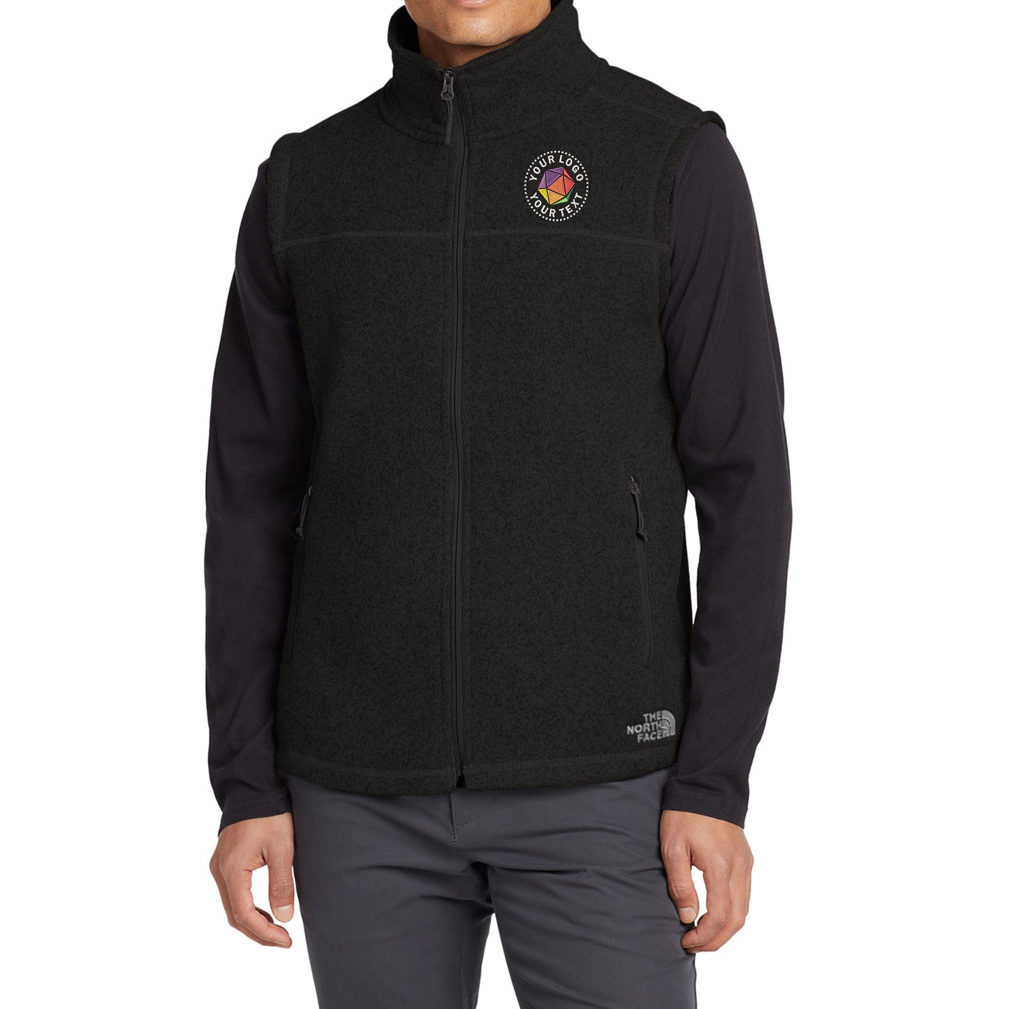 The North Face® Custom Embroidered Sweater Fleece Vest - NF0A47FA