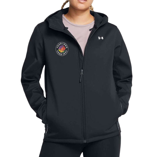 Under Armour Custom Embroidered Women's ColdGear® Infared Shield 2.0 Hooded Jacket - 1371595
