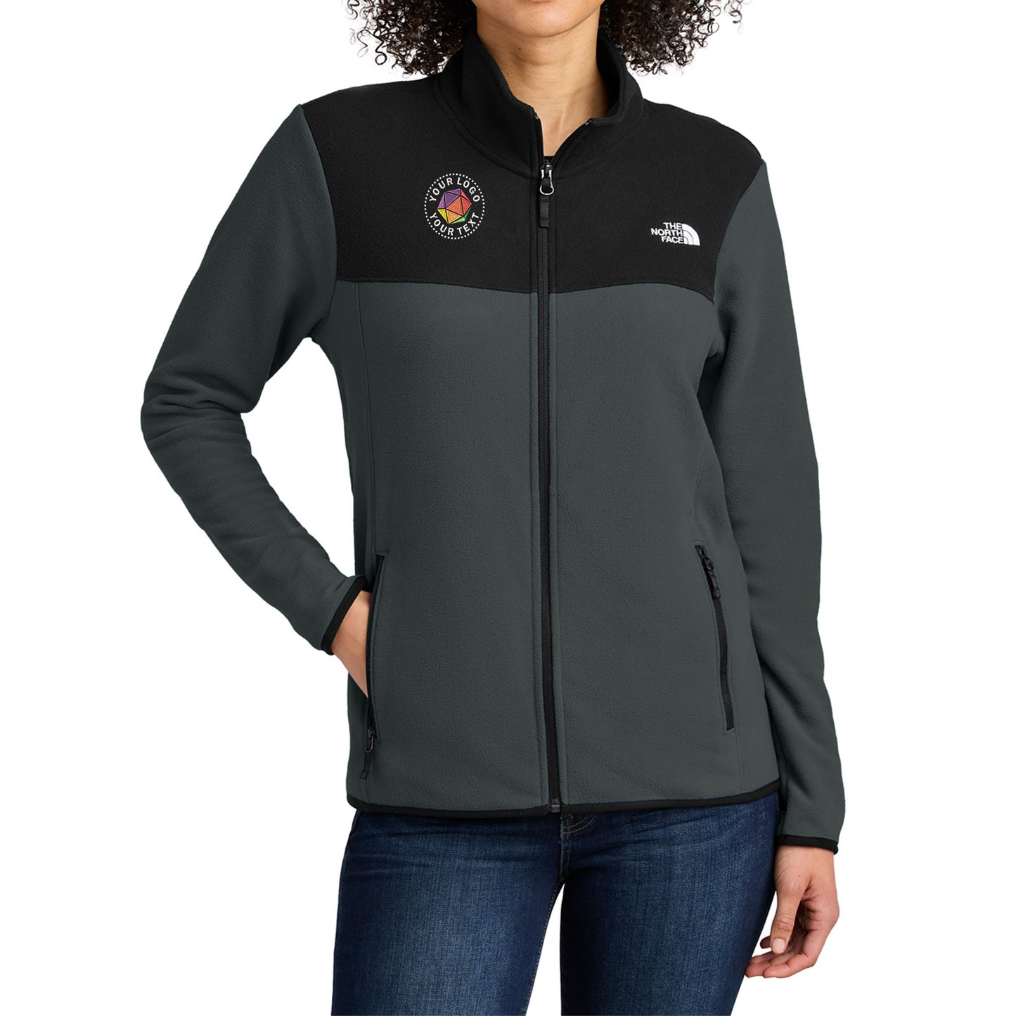 The North Face® Custom Embroidered Women's Glacier Full-Zip Fleece Jacket - NF0A7V4K