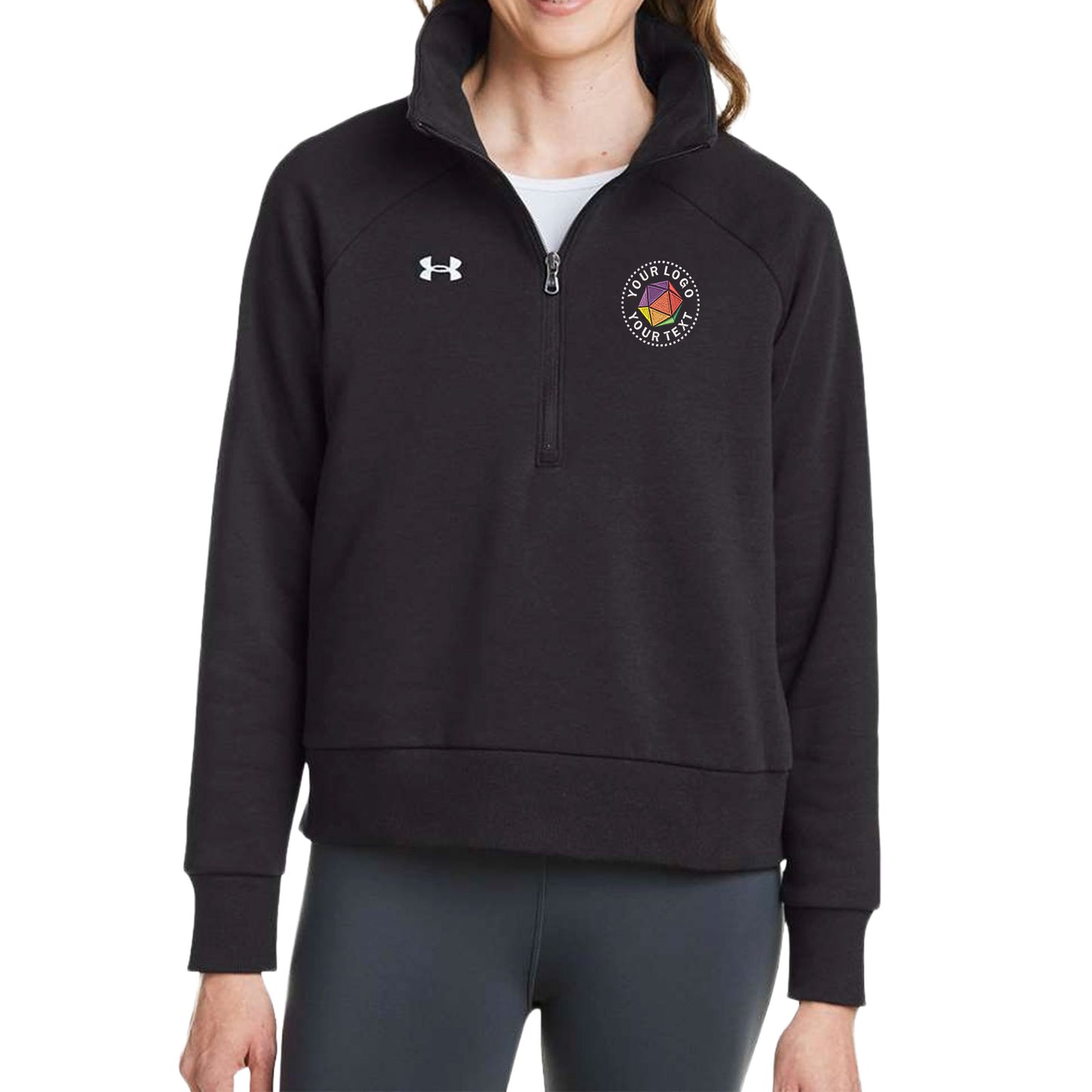 Under Armour Custom Embroidered Women's Rival Fleece Half-Zip Pullover - 1379492