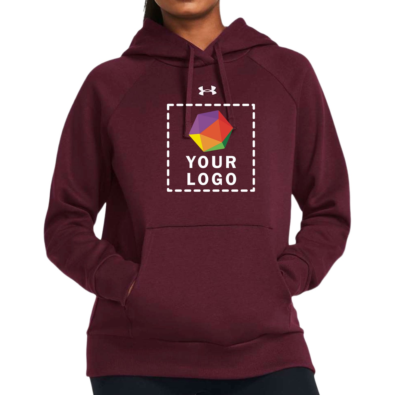 Under Armour Custom Printed Women's Rival Fleece Hooded Sweatshirt - 1379500
