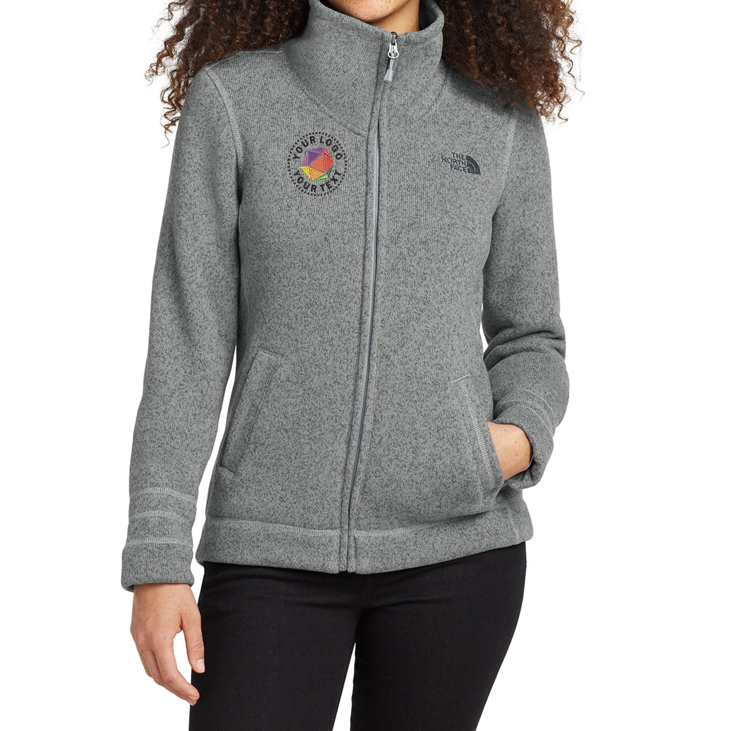 The North Face® Custom Embroidered Women's Sweater Fleece Jacket - NF0A3LH8