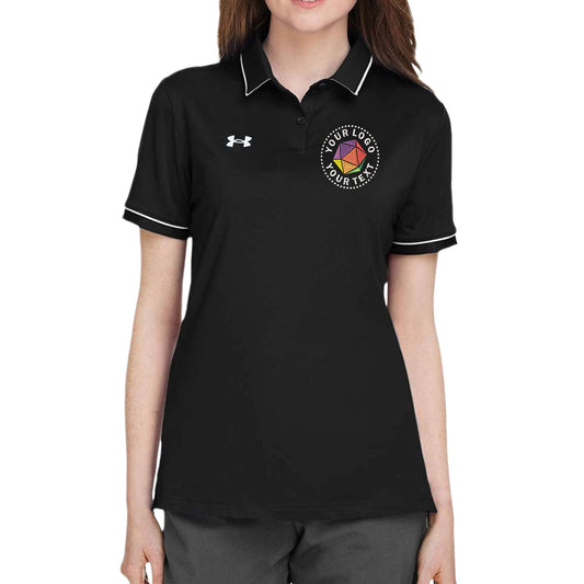 Under Armour Custom Embroidered Women's Tipped Teams Performance Polo - 1376905